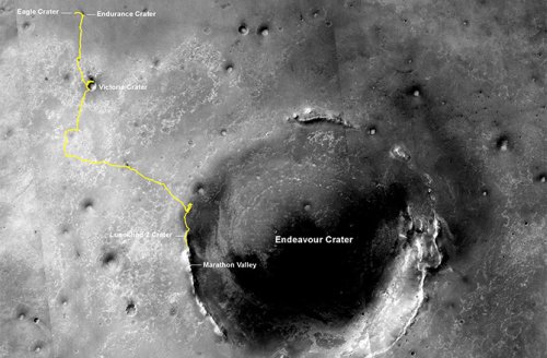 Путь марсохода Opportunity Путь марсохода Opportunity