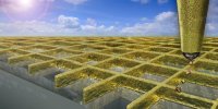 Сетка из золотых наночастиц Сетка из золотых наночастиц