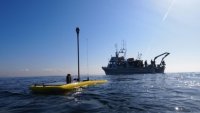 Плавающая секция робота Wave Glider Плавающая секция робота Wave Glider