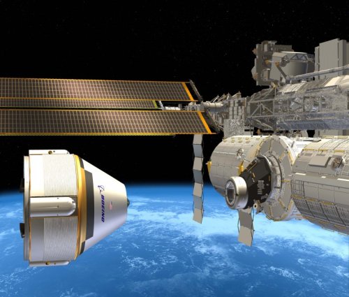 Стыковка корабля CST-100 с МКС Стыковка корабля CST-100 с МКС